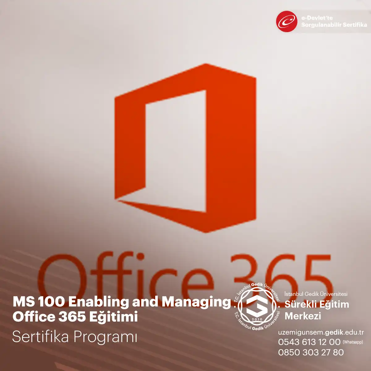 MS 100 Enabling and Managing Office 365 Eğitimi 